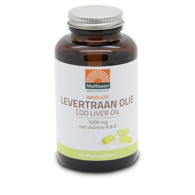 Mattisson Levertraanolie 1000 mg met vitamine A/D