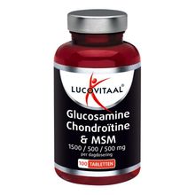 Foto van Lucovitaal Glucosamine/chondroitine/msm