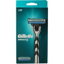 Foto van Gillette Mach3 systeem apparaat +3 mesjes