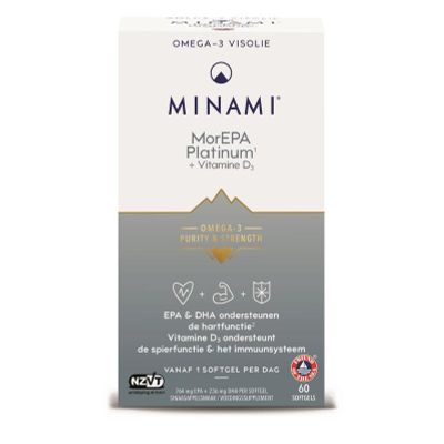 Minami Mor EPA platinum vitamine D3 60 softgels - Vetzuren