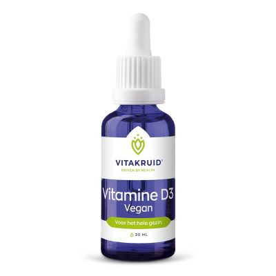 Vitakruid Vitamine D3 vegan druppels 25mcg / 1000 IE
