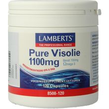 Foto van Lamberts Pure visolie 1100 mg omega 3