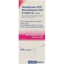 Foto van Healthypharm Broomhexine hoestdrank 8 mg