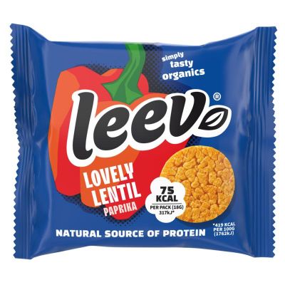 Leev Lovely lentil cakes paprika bio Leev Lovely lentil cakes paprika bio 18 gram - Koek
