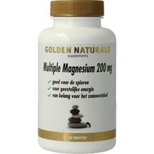 Foto van Golden Naturals Multiple Magnesium 200 mg