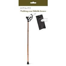 Foto van Essentials Wandelstok derby opvouwbaar brons