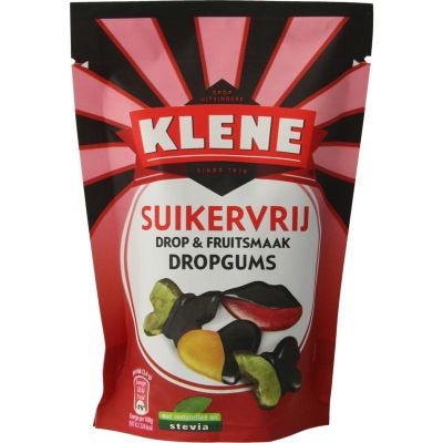 Klene Dropgums suikervrij Klene Dropgums suikervrij 110 gram - Snoepgoed suikervrij