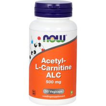 Foto van NOW Acetyl L-Carnitine 500 mg