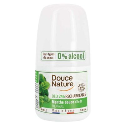 Douce Nature Deodorant roll on mint hervulbaar Douce Nature Deodorant roll on mint hervulbaar 50 gram - Deodorant