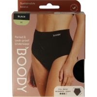 Boody Menstruatieondergoed tailleslip zwart normaal/hevi