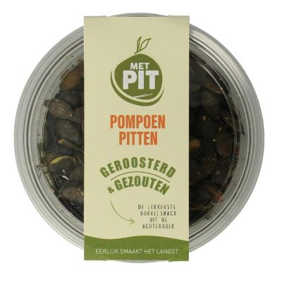 Met Pit Pompoenpitten geroosterd/gezouten 150 gram - Zoutjes/chips