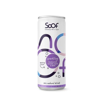 Foto van Soof Drinks Sparkling zwarte bes lavendel & appel