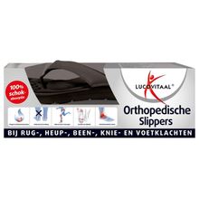 Foto van Lucovitaal Orthopedische slippers 45-46 zwart