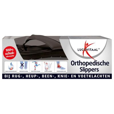 Lucovitaal Orthopedische slippers 45-46 zwart