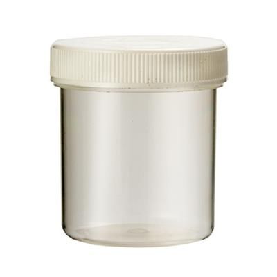 Tabletflacon 40 ml transparant met dop 80 stuks - 