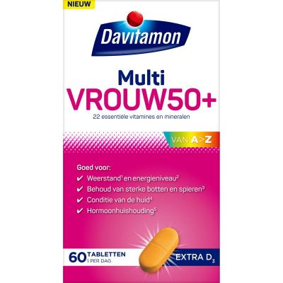 Davitamon Multi vrouw 50+ Davitamon Multi vrouw 50+ 60 tabletten - Overige vitaminen/mineralen
