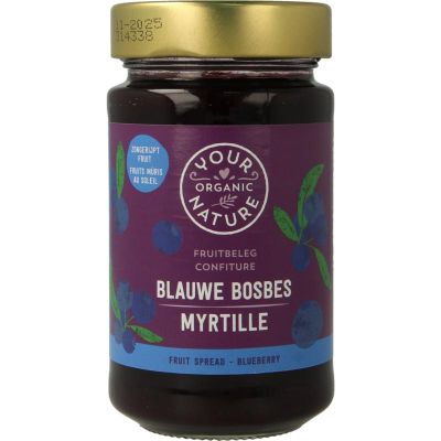 Your Organic Nat Fruit beleg blauwe bosbes bio 250 gram - Beleg