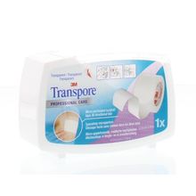 Foto van 3M Transpore hechtpleister 5 m x 25 mm