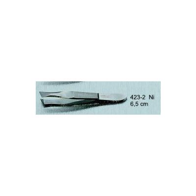 Pincet 6,5 cm nikkel 423-2 1 stuks - Staalwaren