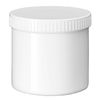 Afbeelding van Zalfpot wit PP plastobel gedopt 500 ml
