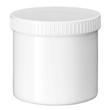 Foto van Zalfpot wit PP plastobel gedopt 500 ml