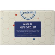 Testjezelf.nu Multi 16 drugstest cup urine Foto van Testjezelf.nu Multi 16 drugstest cup urine