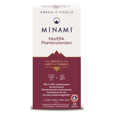 Minami Mor EPA plantsterolen Minami Mor EPA plantsterolen 60 softgels - Overige vitaminen/mineralen