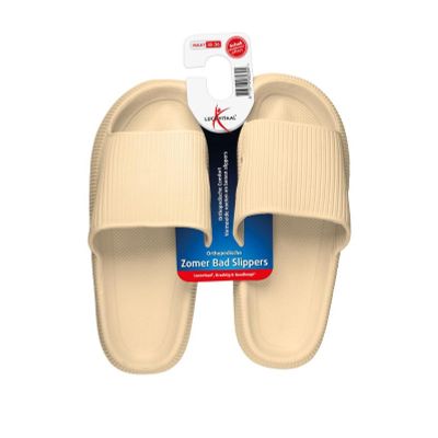 Lucovitaal orthopedische badslipper 35-36 beige