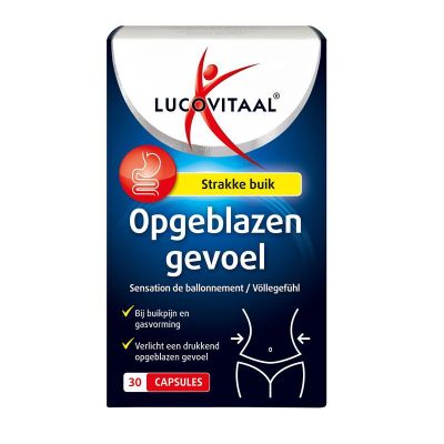 Lucovitaal Opgeblazen gevoel capsules 30 capsules - Overige vitaminen/mineralen