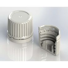 Foto van Blockland Afsluitdop wit PE + garantiesluiting