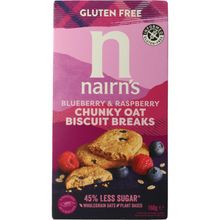 Foto van Nairns Breakfast biscuit blueberry & raspberry