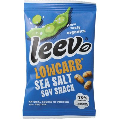 Leev Bio lowcarb snack soyabonen met zeezout