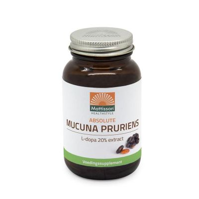 Mattisson Mucuna pruriens 20% extract- L-dopa 120 capsules - Fytotherapie