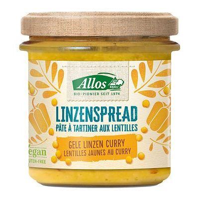 Allos Linzenspread gele curry