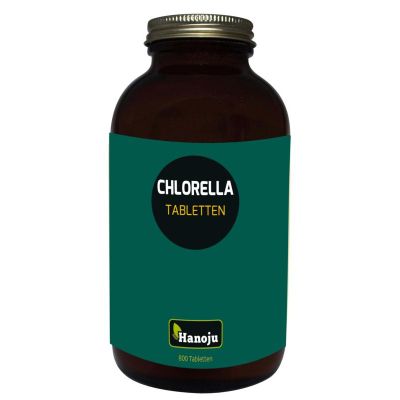 Hanoju Chlorella premium 400 mg glas flacon