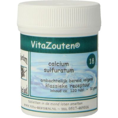 Calcium sulfuratum VitaZout Nr. 18 120 tabletten - Schusslerzouten
