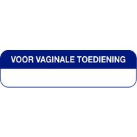 Strooketiket voor vaginale toediening 44 x 11 mm