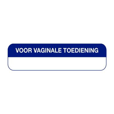 Strooketiket voor vaginale toediening 44 x 11 mm 750 stuks - 