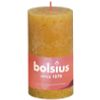 Afbeelding van Bolsius Rustiek stompkaars shine 130/68 honeycomb yellow