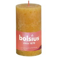 Bolsius Rustiek stompkaars shine 130/68 honeycomb yellow