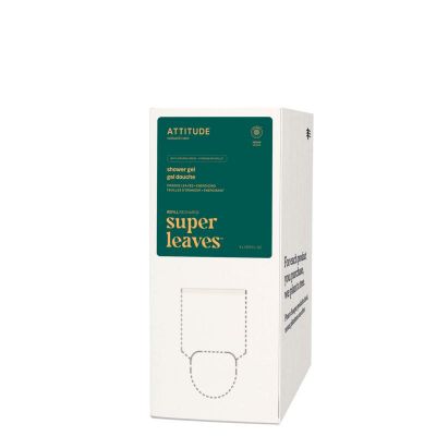 Foto van Attitude Super leaves douche gel verkwikkend eco refill