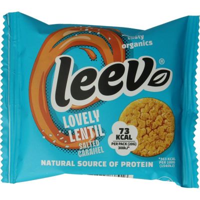 Leev Lovely lentil cakes caramel bio