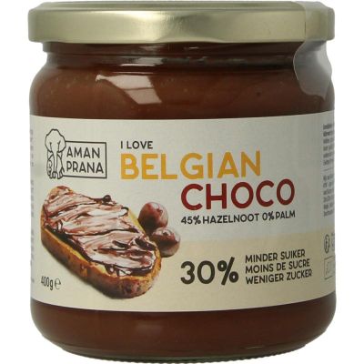 Amanprana I love Belgische choco bio 400 gram - Voeding