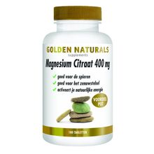 Foto van Golden Naturals Magnesium Citraat 400 mg