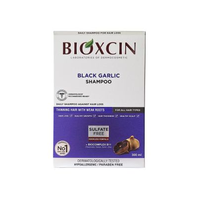 Bioxcin Shampoo zwarte knoflook 300 Milliliter - Shampoo
