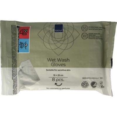 Abena Wet wash washandjes verzorgend Abena Wet wash washandjes verzorgend 8 stuks - Reiniging