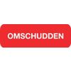 Afbeelding van Strooketiket omschudden rood 30 x 7 mm
