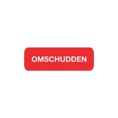 Strooketiket omschudden rood 30 x 7 mm 1000 stuks - 