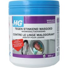 Foto van HG wasmiddel stinkend wasgoed