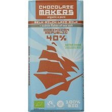 Foto van Chocolatemakers Tres hombres 40% met zeezout